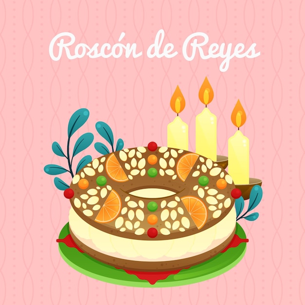 Diseño plano roscon de reyes