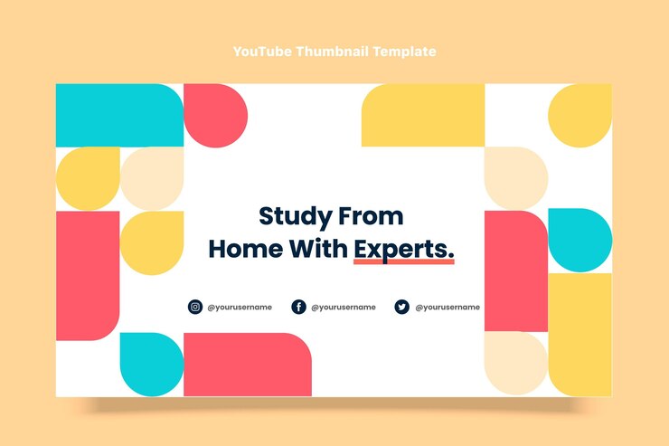 Vector gratuito diseño plano tecnología colorida canal de youtube arte