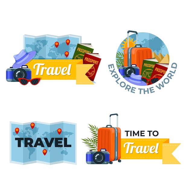 Vector gratuito diseño de plantilla de agencia de viajes