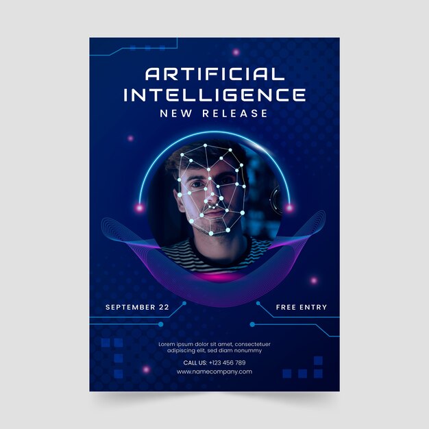 Diseño de plantilla de ai degradado