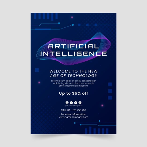 Diseño de plantilla de ai degradado
