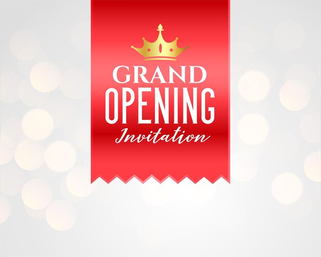 Diseño de plantilla de banner de celebración de gran inauguración