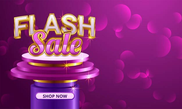 Diseño de plantilla de banner de venta flash