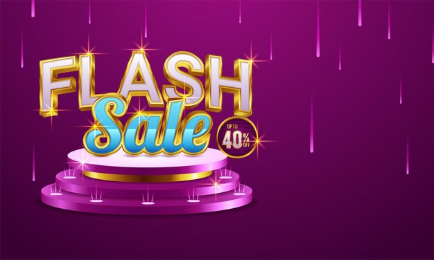 Diseño de plantilla de banner de venta flash