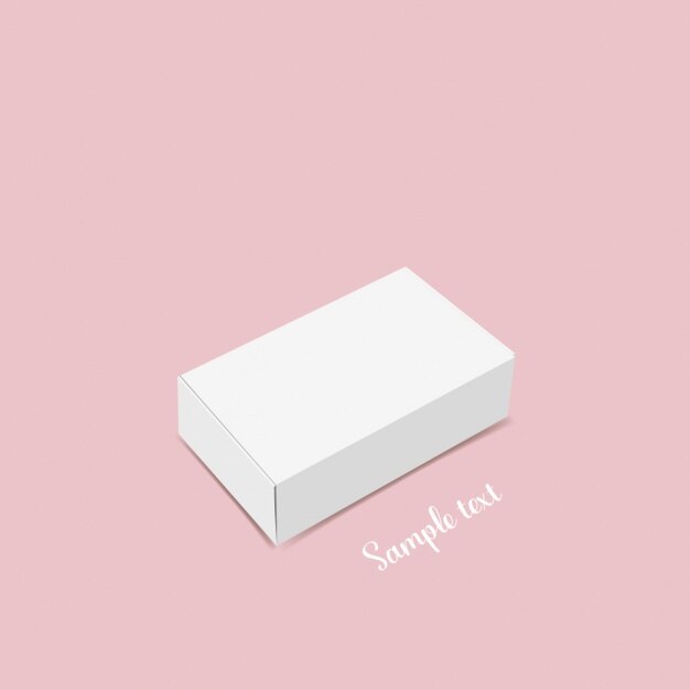 Diseño de plantilla de caja en blanco