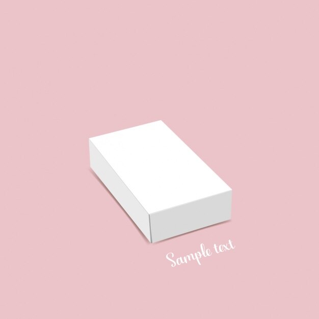 Diseño de plantilla de caja en blanco