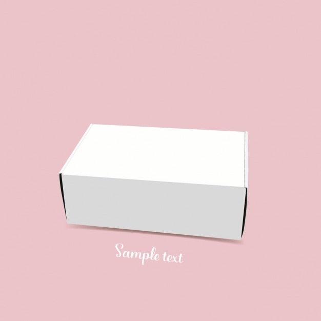 Diseño de plantilla de caja en blanco