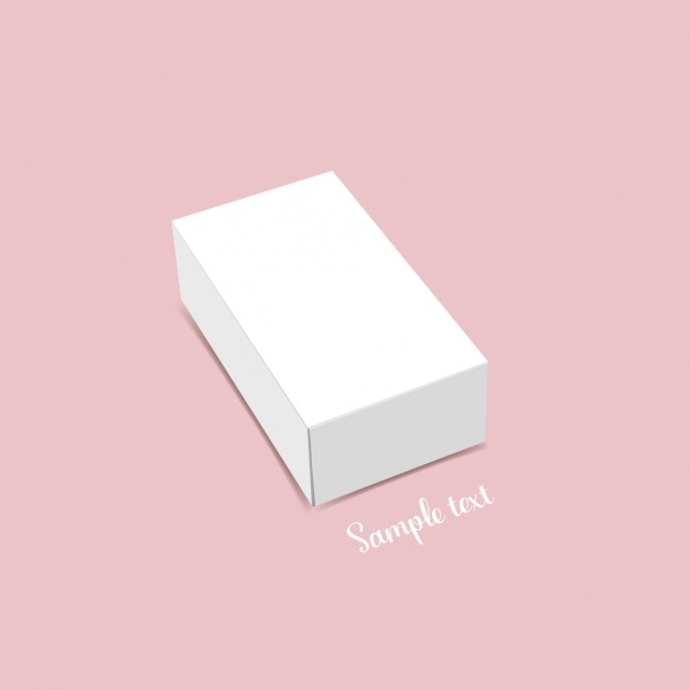 Diseño de plantilla de caja en blanco