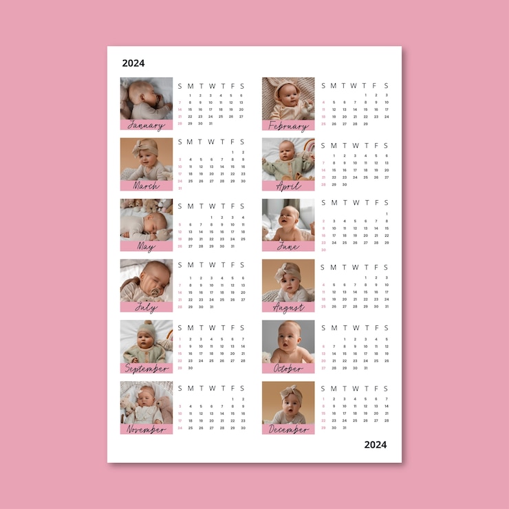 Vector gratuito diseño de la plantilla del calendario mensual