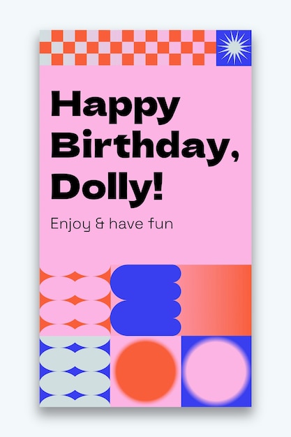 Diseño de plantilla de cartel de cumpleaños