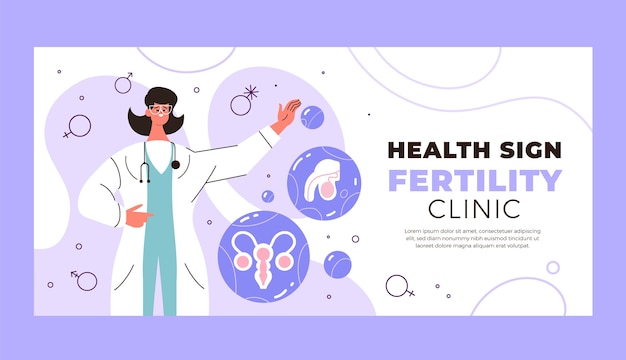 Diseño de plantilla de clínica de fertilidad.