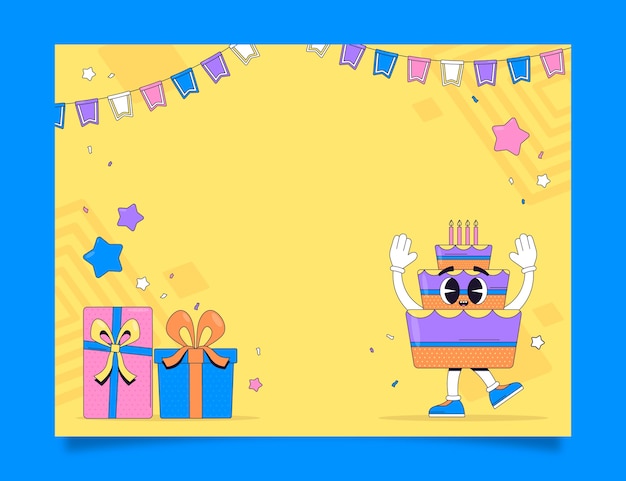 Diseño de plantilla de cumpleaños