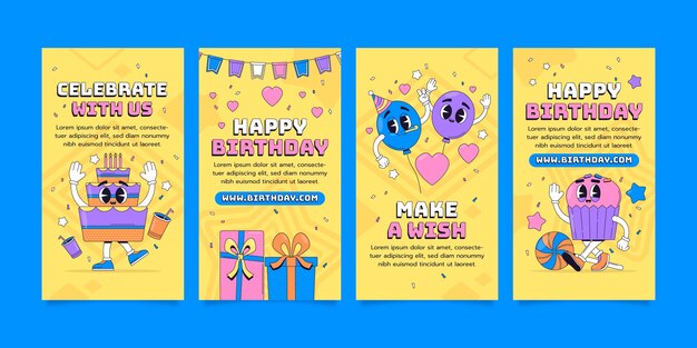 Diseño de plantilla de cumpleaños