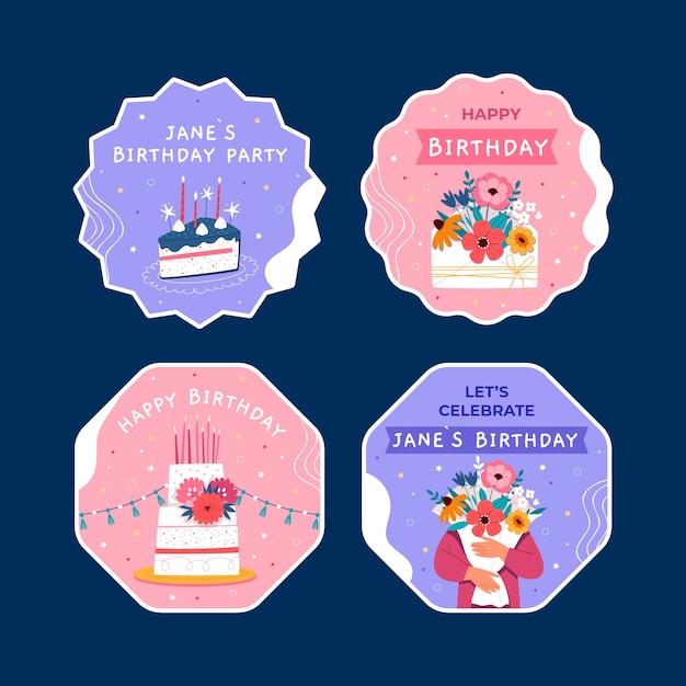 Diseño de plantilla de cumpleaños