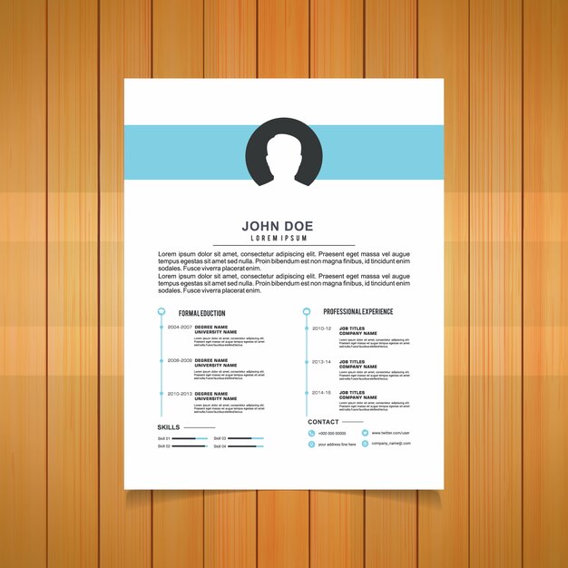 Diseño de plantilla de curriculum