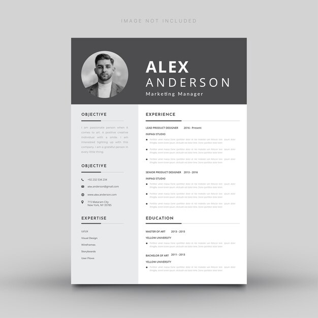 Diseño de plantilla de CV