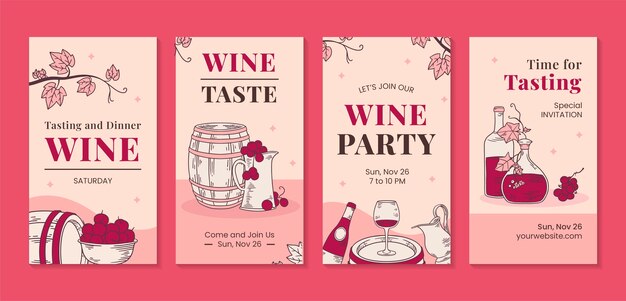 Diseño de plantilla de fiesta del vino.