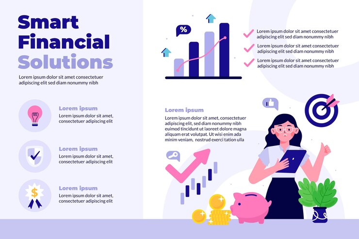 Vector gratuito diseño de la plantilla de finanzas