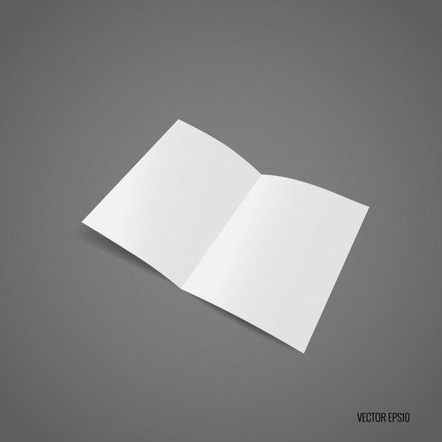 Diseño de plantilla de folleto en blanco