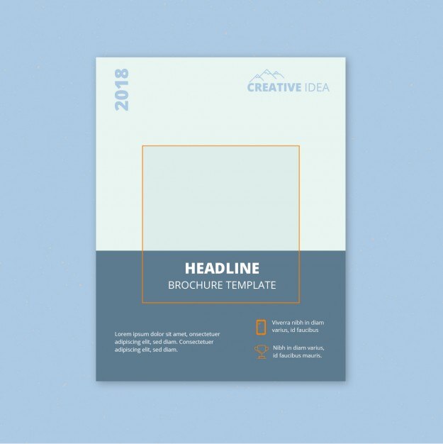 Vector gratuito diseño de la plantilla del folleto