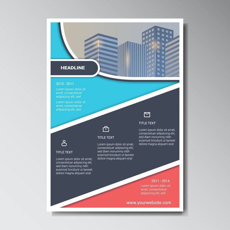 Vector gratuito diseño de la plantilla del folleto