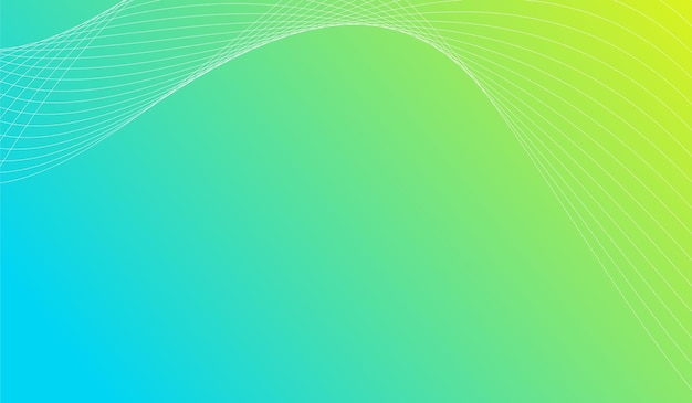 Diseño de plantilla de gradiente de onda de fondo de línea