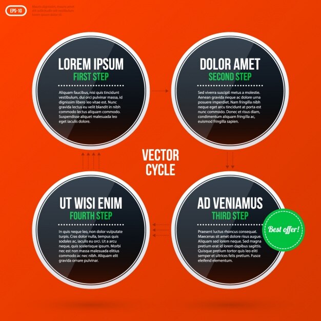Diseño de plantilla de infografía