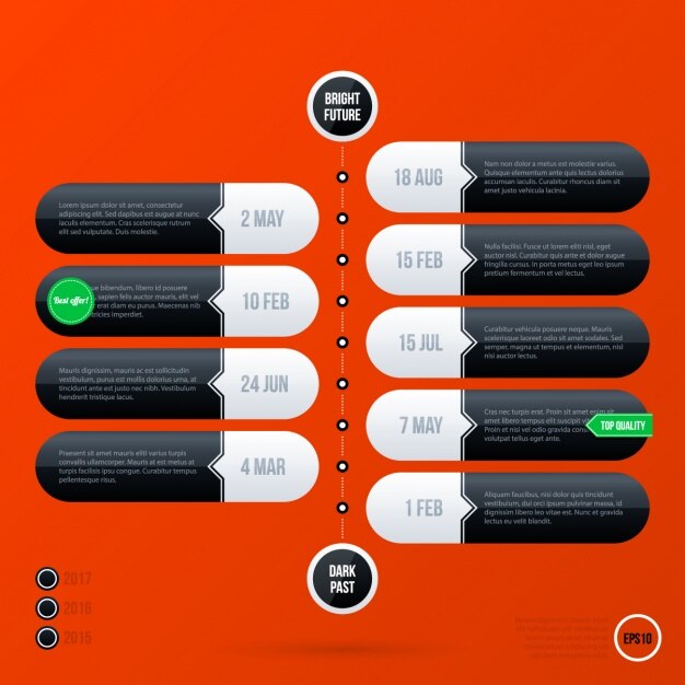 Vector gratuito diseño de plantilla de infografía