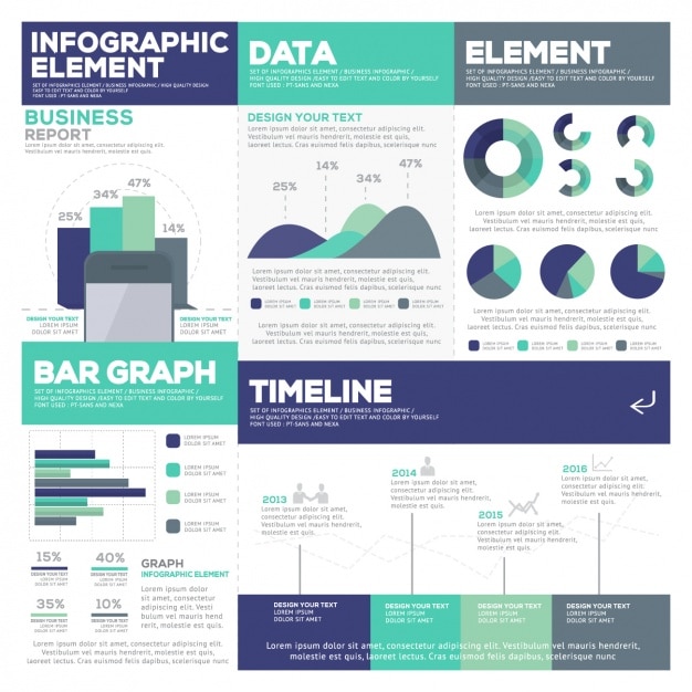 Vector gratuito diseño de plantilla de infografía