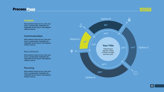 Diseño de plantilla de infografía
