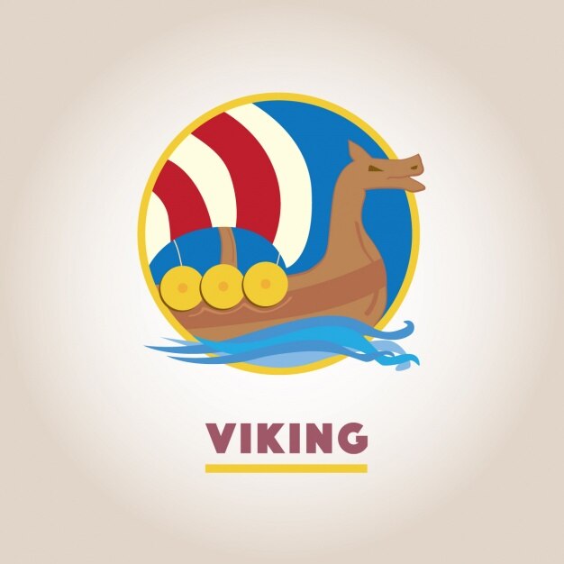 Vector gratuito diseño de plantilla de logo vikingo