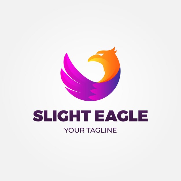 Diseño de plantilla de logotipo de águila