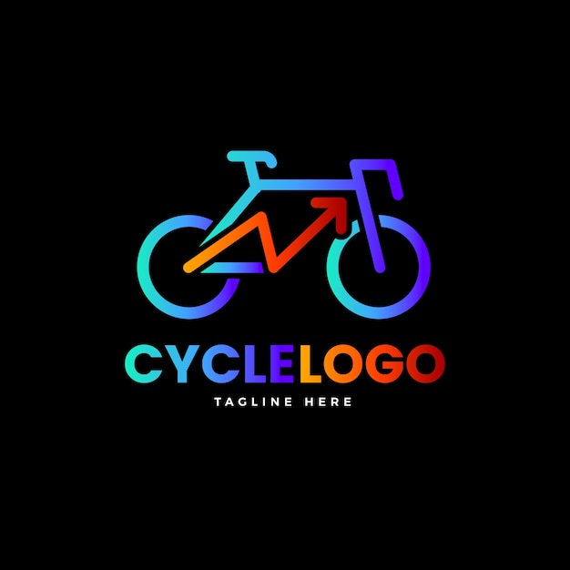 Diseño de plantilla de logotipo de bicicleta