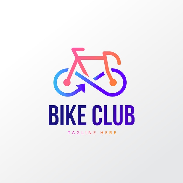 Vector gratuito diseño de plantilla de logotipo de bicicleta