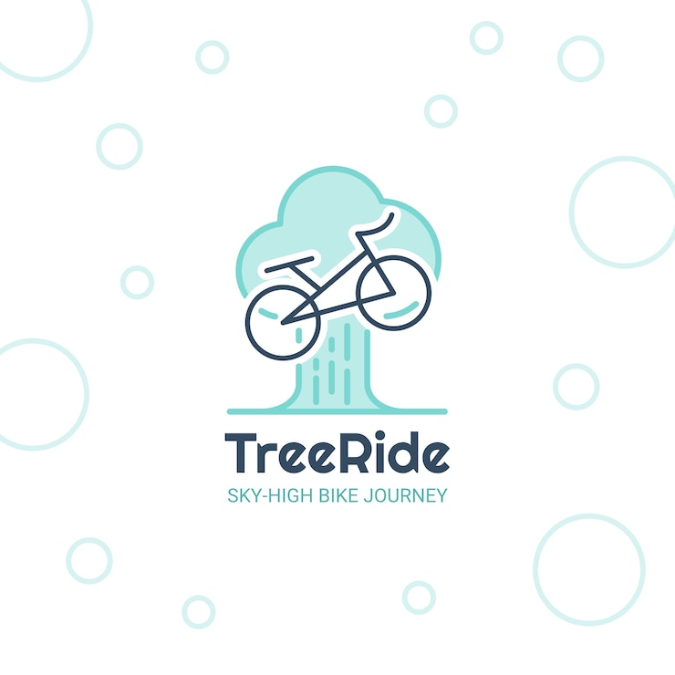 Vector gratuito diseño de plantilla de logotipo de bicicleta