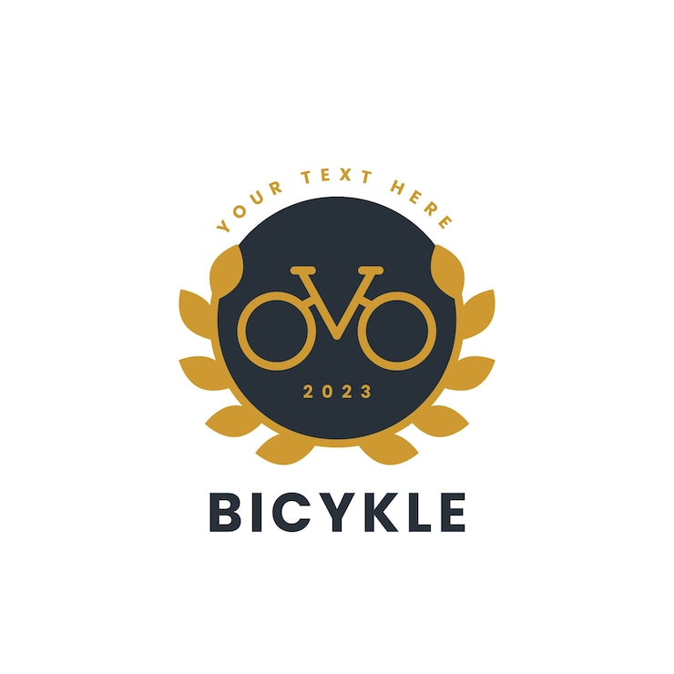 Vector gratuito diseño de plantilla de logotipo de bicicleta
