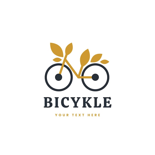 Vector gratuito diseño de plantilla de logotipo de bicicleta