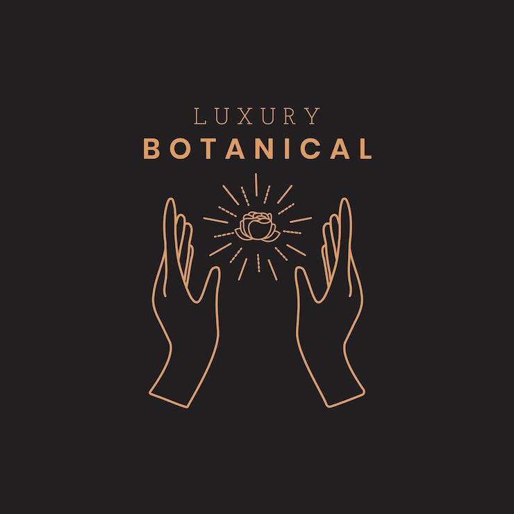 Vector gratuito diseño de plantilla de logotipo botánico de lujo, para vector de marca de salud y bienestar