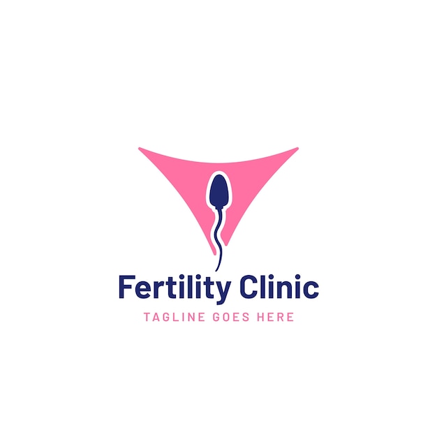 Vector gratuito diseño de plantilla de logotipo de clínica de fertilidad