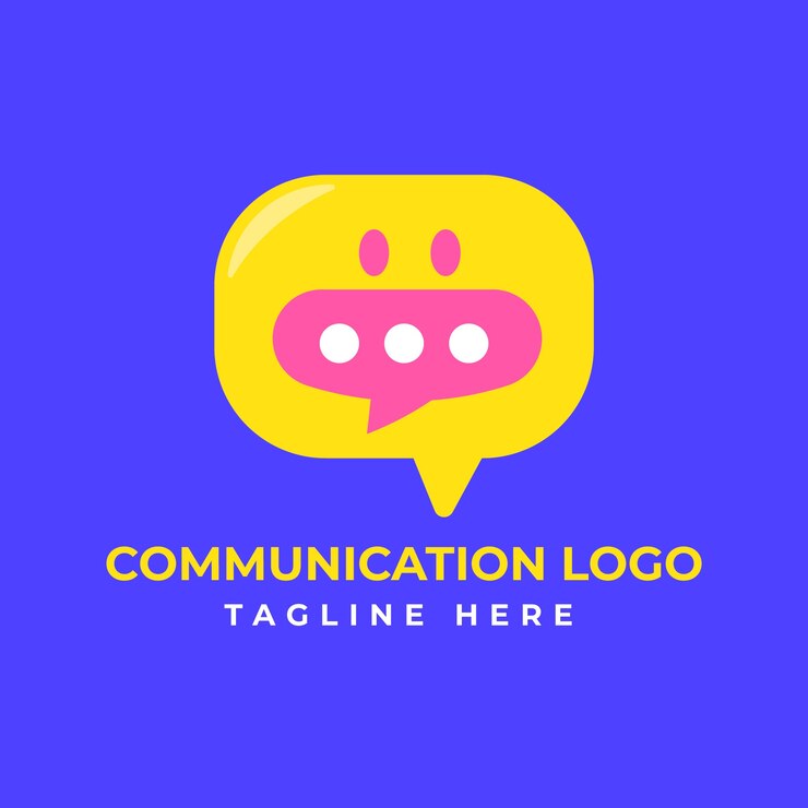 Vector gratuito diseño de plantilla de logotipo de comunicación