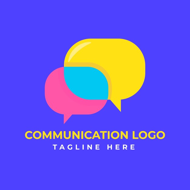 Diseño de plantilla de logotipo de comunicación