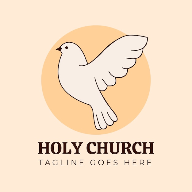 Diseño de plantilla del logotipo de la iglesia
