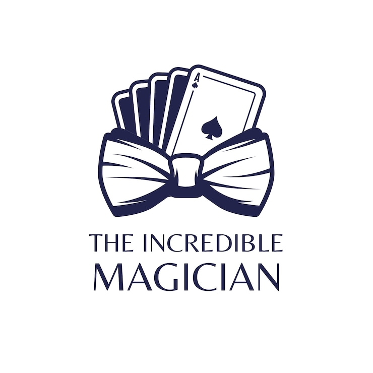 Vector gratuito diseño de plantilla de logotipo de mago increíble