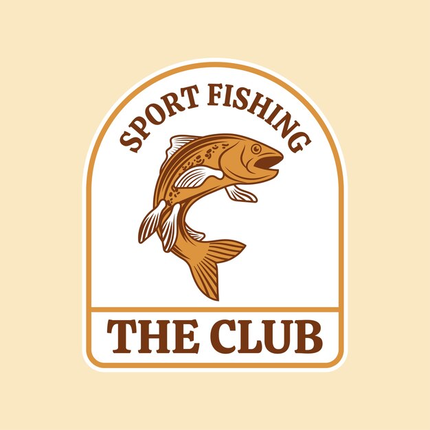 Diseño de la plantilla del logotipo de los peces