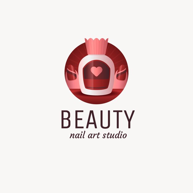 Diseño de plantilla de logotipo de salón de uñas