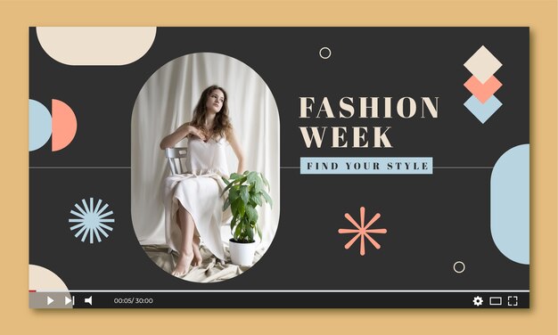Diseño de plantilla de moda