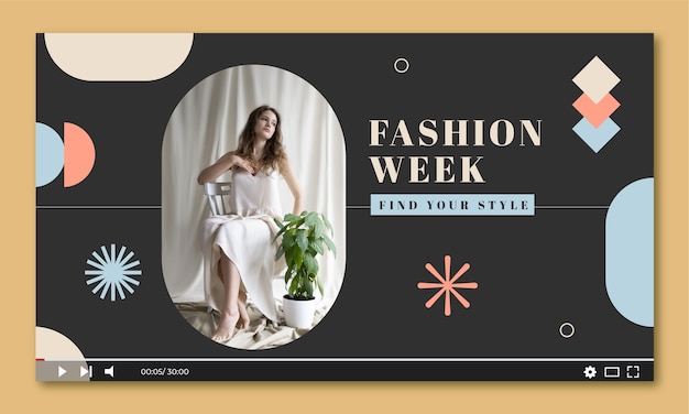 Diseño de plantilla de moda