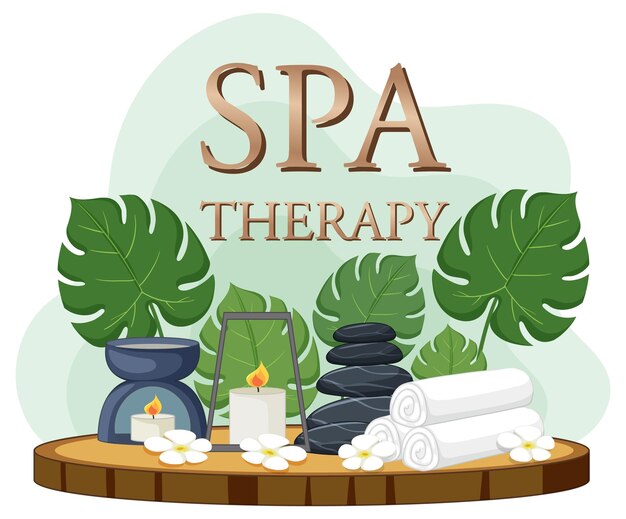 Diseño de plantilla de póster de spa de lujo
