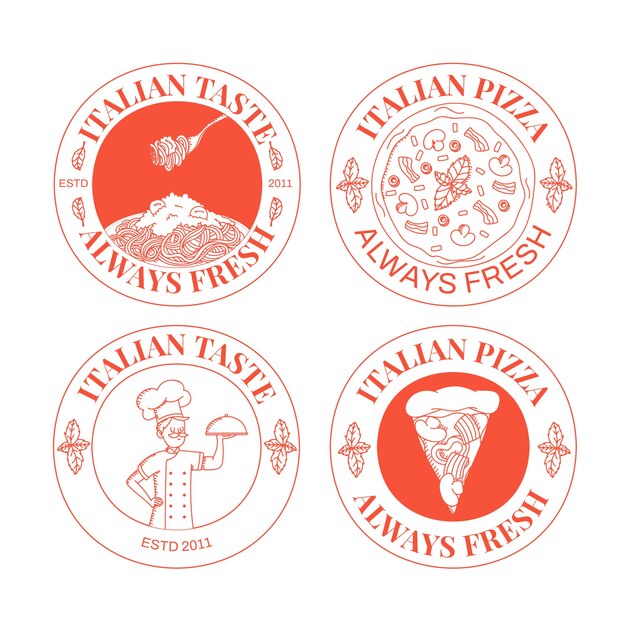 Diseño de plantilla de restaurante italiano