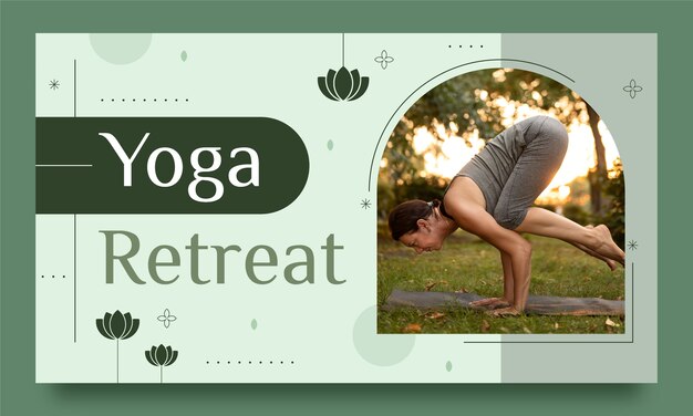 Diseño de plantilla de retiro de yoga